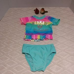 🍒2/$15  ⬇️ Adorable George rashguard swim suit